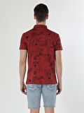 Regular Fit Polo Yaka Turuncu Erkek Kısa Kol Tişört