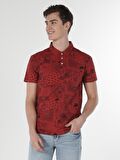 Regular Fit Polo Yaka Turuncu Erkek Kısa Kol Tişört