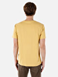 Regular Fit Bisiklet Yaka Basic Sarı Erkek Kısa Kol Tişört Cl1058592