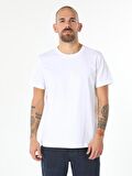 Beyaz Erkek Tshirt K.kol