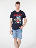 Lacivert Erkek Tshirt K.kol
