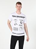 Beyaz Erkek Tshirt K.kol