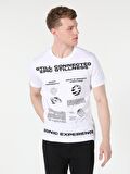 Beyaz Erkek Tshirt K.kol