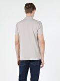 Regular Fit Polo Yaka Taş Erkek Kısa Kol Tişört