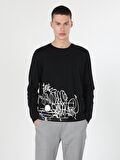 Siyah Erkek Tshirt U.kol