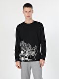 Siyah Erkek Tshirt U.kol