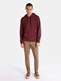 Bordo Erkek Sweatshirt