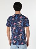 Lacivert Erkek Tshirt K.kol