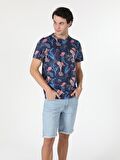 Lacivert Erkek Tshirt K.kol