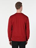 Kırmızı Erkek Sweatshirt