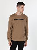 Bej Erkek Sweatshirt