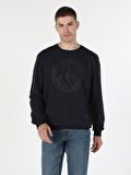 Lacivert Erkek Sweatshirt