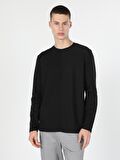 Siyah Erkek Tshirt U.kol