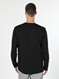 Siyah Erkek Tshirt U.kol