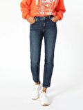 703 Carla Slim Fit Orta Bel Düz Paça Jean Kadın Pantolon Cl1060396
