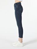 759 Lara Süper Dar Fit Normal Bel Dar Paça Mavi Kadın Jean Pantolon Cl1061397
