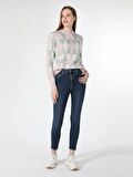 760 Diana Slim Fit Yüksek Bel Dar Paça Mavi Kadın Jean Pantolon Cl1061429