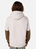 Regular Fit Baskılı Kapüşonlu Taş Erkek Sweatshirt