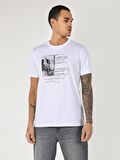 Beyaz Erkek Tshirt K.kol