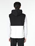 Regular Fit Kapüşonlu Baskılı Siyah Erkek Sweatshirt