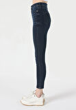 760 Dıana Skinny Fit Yüksel Bel Dar Paça Kadın Koyu Mavi Jean Pantolon Cl1062195