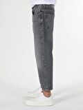 057 Milas Loose Relaxed Fit Gri Erkek Jean Pantolon Cl1062424
