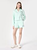 Regular Fit Orta Bel Yeşil Kadın Şort Cl1063326