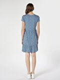 Regular Fit Çiçek Baskılı Çok Renkli Kadın Elbise Cl1063338