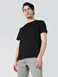 Siyah Erkek Tshirt K.kol