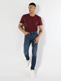 040 Alex Slim Fit Düşük Bel Dar Paça Mavi Erkek Jean Pantolon Cl1063466