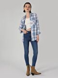 760 Diana Yüksek Bel Dar Paça Süper Slim Fit  Mavi Kadın Jean Pantolon Cl1063472