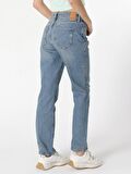 792 Mıla Regular Fit Orta Bel Düz Paça Mavi Kadın Jean Pantolon Cl1063489