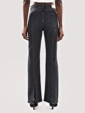 971 Mony Regular Fit Normal Bel Genişleyen Paça Siyah Kadın Jean Pantolon Cl1063571