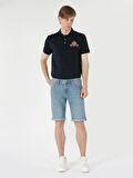 Regular Fit Jean Erkek Şort