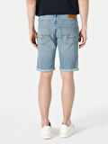 Regular Fit Jean Erkek Şort