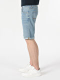 Regular Fit Jean Erkek Şort
