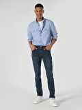 044 Karl Regular Fit Düşük Bel Düz Paça Mavi Jean Erkek Pantolon Cl1063722