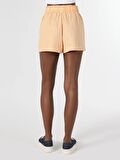 Regular Fit Düşük Bel Turuncu Kadın Şort Cl1063911