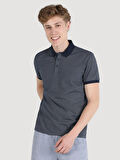 Regular Fit Lacivert Erkek Polo Yaka Kısa Kol Tişört