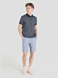 Regular Fit Lacivert Erkek Polo Yaka Kısa Kol Tişört