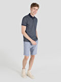 Regular Fit Lacivert Erkek Polo Yaka Kısa Kol Tişört