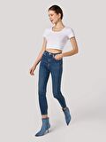 760 Diana Süper Slim Fit Yüksek Bel Dar Paça Mavi Kadın Jean Pantolon Cl1064311