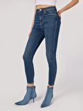 760 Diana Süper Slim Fit Yüksek Bel Dar Paça Mavi Kadın Jean Pantolon Cl1064311