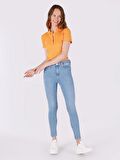 759 Lara Süper Slim Fit Normal Bel Dar Paça Mavi Kadın Jean Pantolon Cl1064313