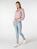760 Diana Super Slim Fit Yüksek Bel Dar Paça Mavi Kadın Jean Pantolon Cl1064314