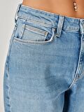 896 Maria Mom Fit Yüksek Bel Daralan Paça Mavi Kadın Jean Pantolon Cl1064323
