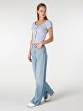 Regular Fit Yüksek Bel Geniş Paça Jean Kadın Pantolon Cl1064326