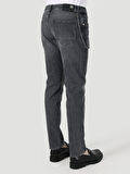 044 Karl Düşük Bel Düz Paça Straight Fit Gri Erkek Jean Pantolon Cl1064375