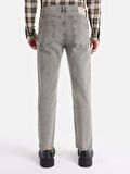 Regular Fit Orta Bel Düz Paça Yeşil Erkek Pantolon