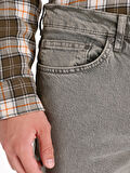 Regular Fit Orta Bel Düz Paça Yeşil Erkek Pantolon